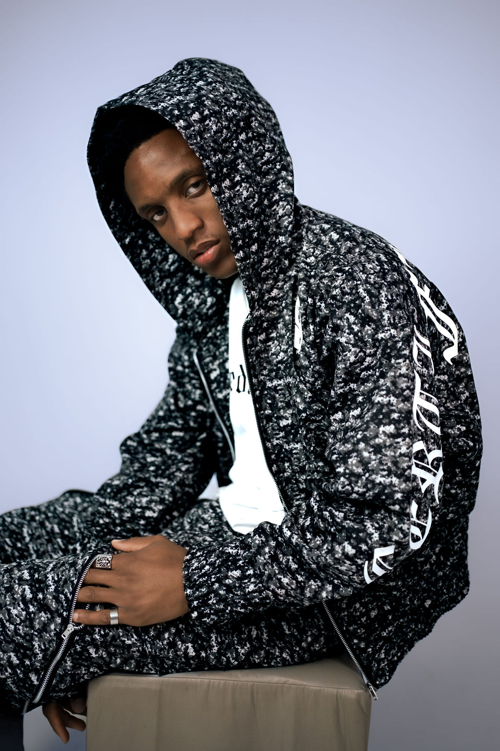 Members camo hoodie