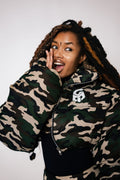 Cropped puff jacket